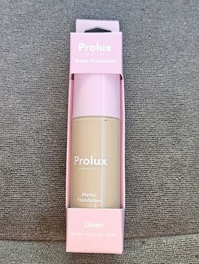 Prolux Cosmetics Matte Foundation in Linen 1.35fl oz BNIB